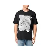 true religion t-shirt décontracté mnt pour hommes, noir de jais, taille 3xl, noir profond, 3xl