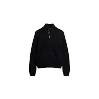 superdry cardigan sweater, bleu marine/noir (navy black twist), xxl homme