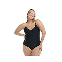 body glove nicole robe de plage couvrante grande, disponible dans les tailles 1, 2, 3 maillot de bain une pièce, noir, 1x femme