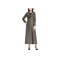 tdvcpmkk manteau long en cachemire pour femme - col à revers - taille haute - Épais - manteau en cachemire pour femme, gris, xxl