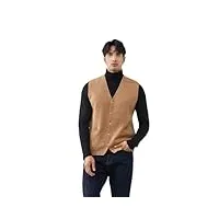 gilet en cachemire pour hommes automne et hiver mode pull tricoté chaud gilet cardigan pour hommes
