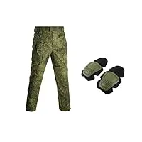 zmin pantalon tactique g3 pour homme - uniforme militaire - survêtement multicam - chemise de combat camouflage - coussinets de costume, pantalon russie cp, xl