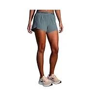 brooks short chaser 7,6 cm, anthracite chiné, taille m