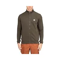 north sails - sweat-shirt homme avec zip et logo, militaire, xxl