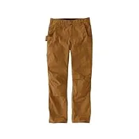 carhartt steel rugged flex relaxed fit ripstop pantalon de travail utilitaire double devant, marron, 30w x 32l homme