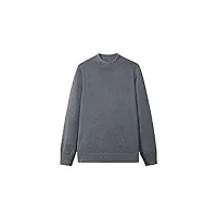 skinii men's fashion hoodies， autumn winter men solid sweater mock neck long sleeve knitted sweatshirt tops casual pullover sweaters (color : dark grey, size : xx-large)