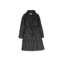 veste d'hiver longue pour femme - doudoune fine - manteaux et vestes pour femmes, noir , s