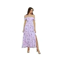 grace karin robe trapèze à fleurs pour femmes maxi sans manches à bretelles spaghetti de vacances l violette fleur
