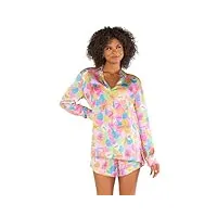 show me your mumu ensemble pyjama pour femme, candy crush soyeux, taille xs, candy crush silky, x-small