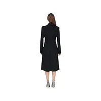 patrizia pepe manteau femme 2o0118 a171 k103 noir, noir , 48