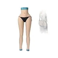 adima pantalon en silicone culotte haute Élastique en forme de hanche levée enfichable pour cosplay drag,natural beige,basic