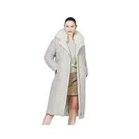 hcclijo manteau femme longue veste de luxe femme manteau matelassé chaud parkas avec ceinture g625 xxl