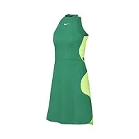 nike w nkct df slam robe mb tennis, vert/blanc, xl femme
