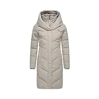ragwear natalka ii - manteau d'hiver chaud et matelassé pour femme - imperméable et respirant - avec capuche - tailles s à xl, os, l