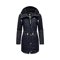 ragwear manteau d'hiver chaud pour femme - parka longue avec capuche - ym-canny xs-6xl, navy21., 5x-large