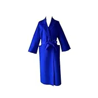 manteau surdimensionné pour femme veste longue en cachemire manches de couleur unie vêtements d'extérieur automne hiver royal blue l