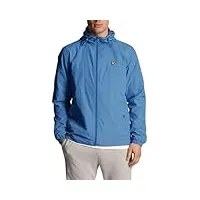 lyle & scott veste décontractée pour homme - veste zippée à capuche dans les tailles xs à xxl - une veste à capuche légère pour un look confortable par tous les temps, w584 spring blue, xl