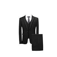 blazer + gilet + pantalon pour hommes, couleur unie, costumes d'affaires formels, robe de mariée trois pièces pour marié