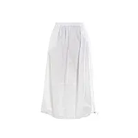 deha - jupe poplin skirt en coton, blanc (l)