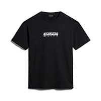 napapijri t-shirt s-box ss - noir, noir , 3xl