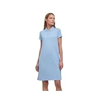 falke basic pique polo dress w dr coton douce agréable sur la peau 1 pièce, robe femme, bleu (sky blue 6807), xl