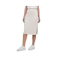 falke basic midi skirt w sk coton fil fonctionnel douce agréable sur la peau 1 pièce, jupe femme, beige (ivory 2062), m