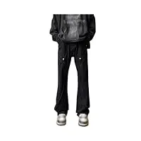 talio jean noir for hommes, pantalon droit ample et décontracté, style américain, ruffian, automne (color : d, size : xxl)