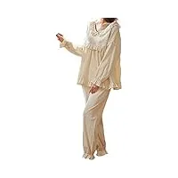 costume de pyjama pour femme À manches longues et pantalon (a90949# medium)
