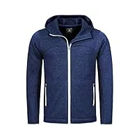 giesswein veste en mérinos sven bleu foncé 58 - gilet régulateur de température pour hommes, vêtements fonctionnels en laine mérinos, vêtements respirants de sport