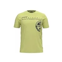 napapijri t-shirt à col en v pour homme, yellow sunny, xxl