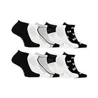 merrell chaussettes rembourrées recyclées pour homme et femme, 6, support de voûte plantaire de randonnée, coupe basse-assortiment noir (12 paires), m/l mixte