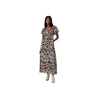 kaporal - robe longue imprimé femme - craf - m - marron