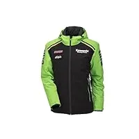 kawasaki wsbk veste d'extérieur pour homme noir vert taille 3xl, noir/vert, xxxl