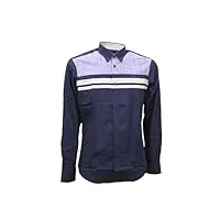 harmont & blaine chemise manches longues avec inserts contraste crl968011759m, bleu clair, xl
