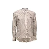 harmont & blaine chemise à manches longues avec teckels all-over crl001s11759m, turquoise, xxl