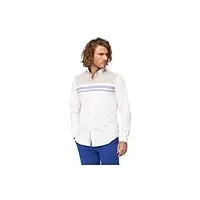 harmont & blaine chemise manches longues avec inserts contraste crl968011759m, blanc, small
