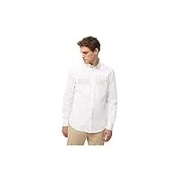 harmont & blaine chemise à manches longues avec logo effet 3d crl969011759m, blanc, large