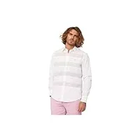harmont & blaine chemise à manches longues avec bandes rayées crl979011759m, blanc, small