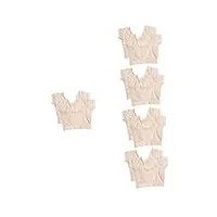 healvian 10 pièces sous-vêtement anti-transpiration soutien-gorge de sport de yoga coussinets anti-transpiration sous les aisselles shapewear modal couverture de sueur homme