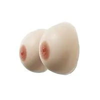 schgea formes mammaires en silicone super doux pour les travestis, prothèses de mastectomie, coussinets de soutien-gorge pour femmes (faux seins autocollants), 14x/6000g/1 paire (10x/3600g/1 paire)