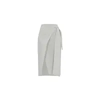 semicouture jupe portefeuille lucy y4sq06 femme en viscose armurée crème, crème, 40