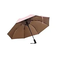 yhogui parapluie en vinyle pour protection solaire, ventilateur pliant, rechargeable par usb, parapluie ensoleillé, portable avec ventilateur