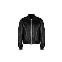iceberg blouson leather jacket - zo206802 - noir - 52 (eu)