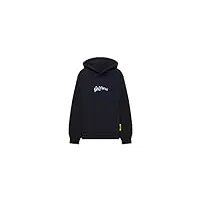 barrow hoodie unisexe noir/noir sweat à capuche regular avec imprimé lettering sur le devant et teddy print logo., noir , s