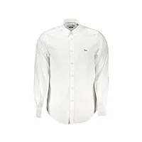 harmont & blaine chemise élégante en coton bio pour homme, blanc, taille xl