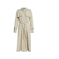 sukori manteaux pour femme trench coat new fashion khaki round neck single breasted long sleeve belt windbreaker