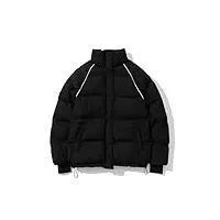 sukori manteaux pour femme manteau femme coton down veste hiver doux et épais loisirs loisirs collier jacket for femmes (color : black, size : l)