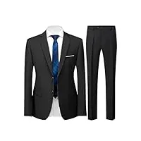 costume d'affaires veste blazers pantalons gilet homme mariage trois pièces pantalon gilet costumes professionnels, lot de 2 pièces., xl