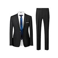 costume d'affaires décontracté 3 pièces pour homme - veste formelle et pantalon - gilet - smoking pour homme, lot de 2 pièces., xxl