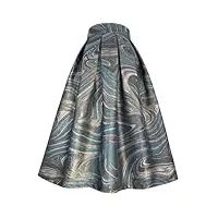 vsadsau jupe plissée classique taille haute pour femme - jupe longue plissée - jupe de bureau - jupe mi-ajustée, 01, 40